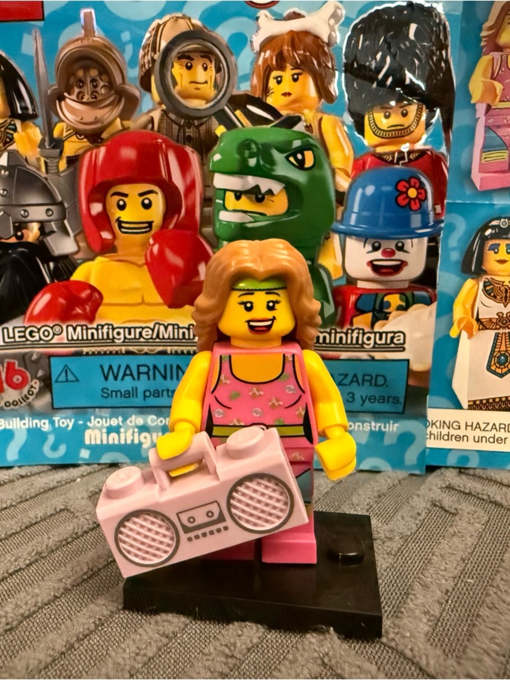 Lego Minifigure 8805 Series 5 Collectible Fitness Instructor with Boombox CMF